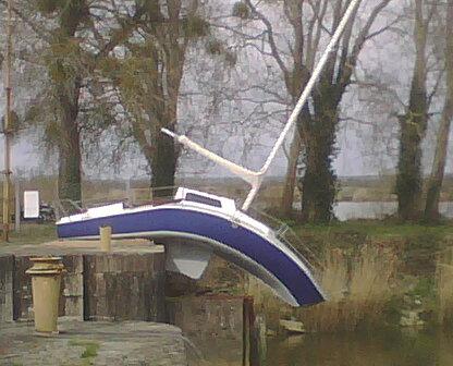 bateau mou - canal de la Martiniere 